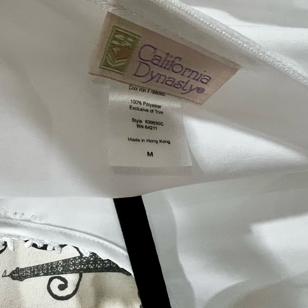 Vintage Elegant White Lace Trimmed Dress by California Dynasty - Picture 8 of 8